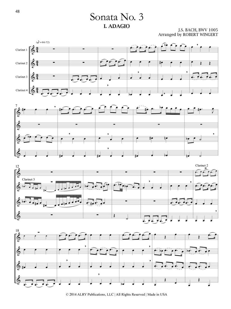 Bach - Sonatas and Partitas for Clarinet Solo, Duet, Trio and Quartet