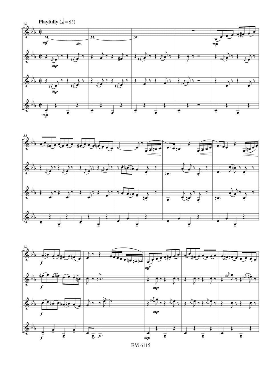 Hiketick - Jiddische Sjlimmert for Clarinet Quartet