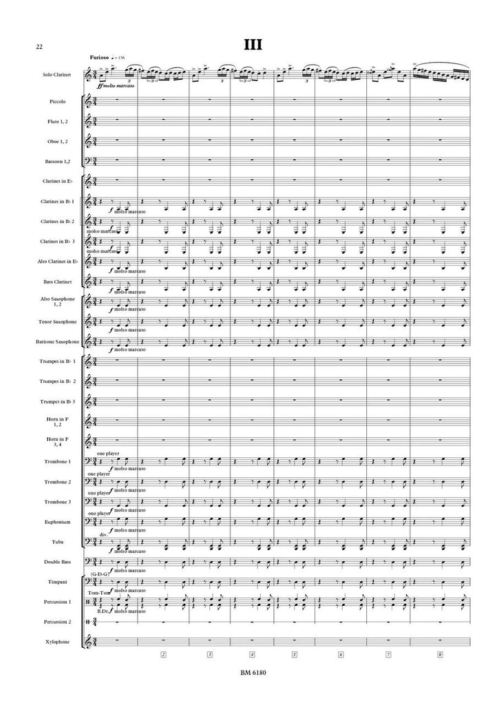 Arnold - Sonatina op. 29 for Solo Clarinet and Wind Band