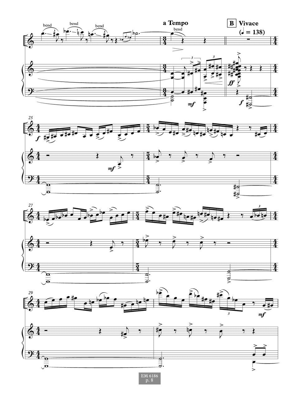 Brosse - War Concerto for Clarinet (Piano Reduction)
