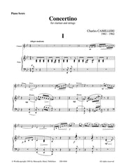 Camilleri - Concertino for Clarinet (Piano Reduction)