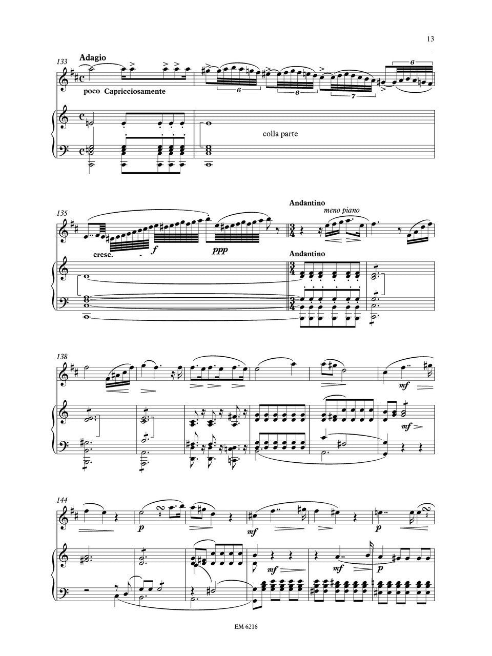 Hanssens - Concertino nr. 2 for Clarinet (Piano Reduction)