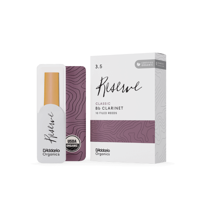 D'Addario's Organic Reserve Classic - B-flat Clarinet - Box of 10