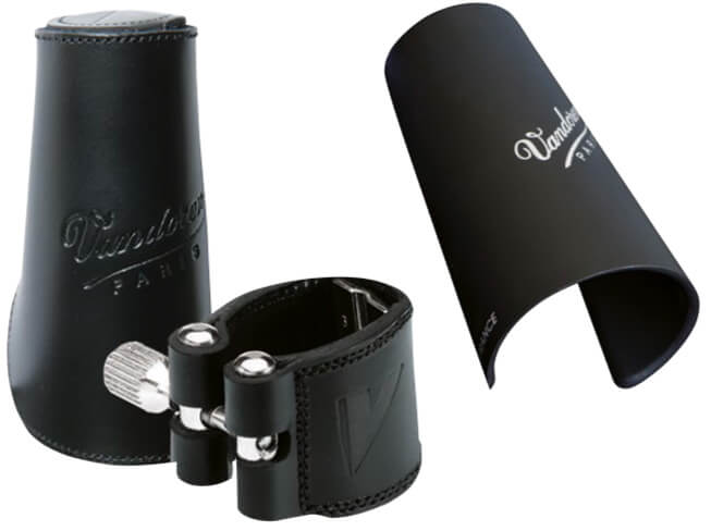 Leather Ligture and Leather Cap - B-flat Clarinet