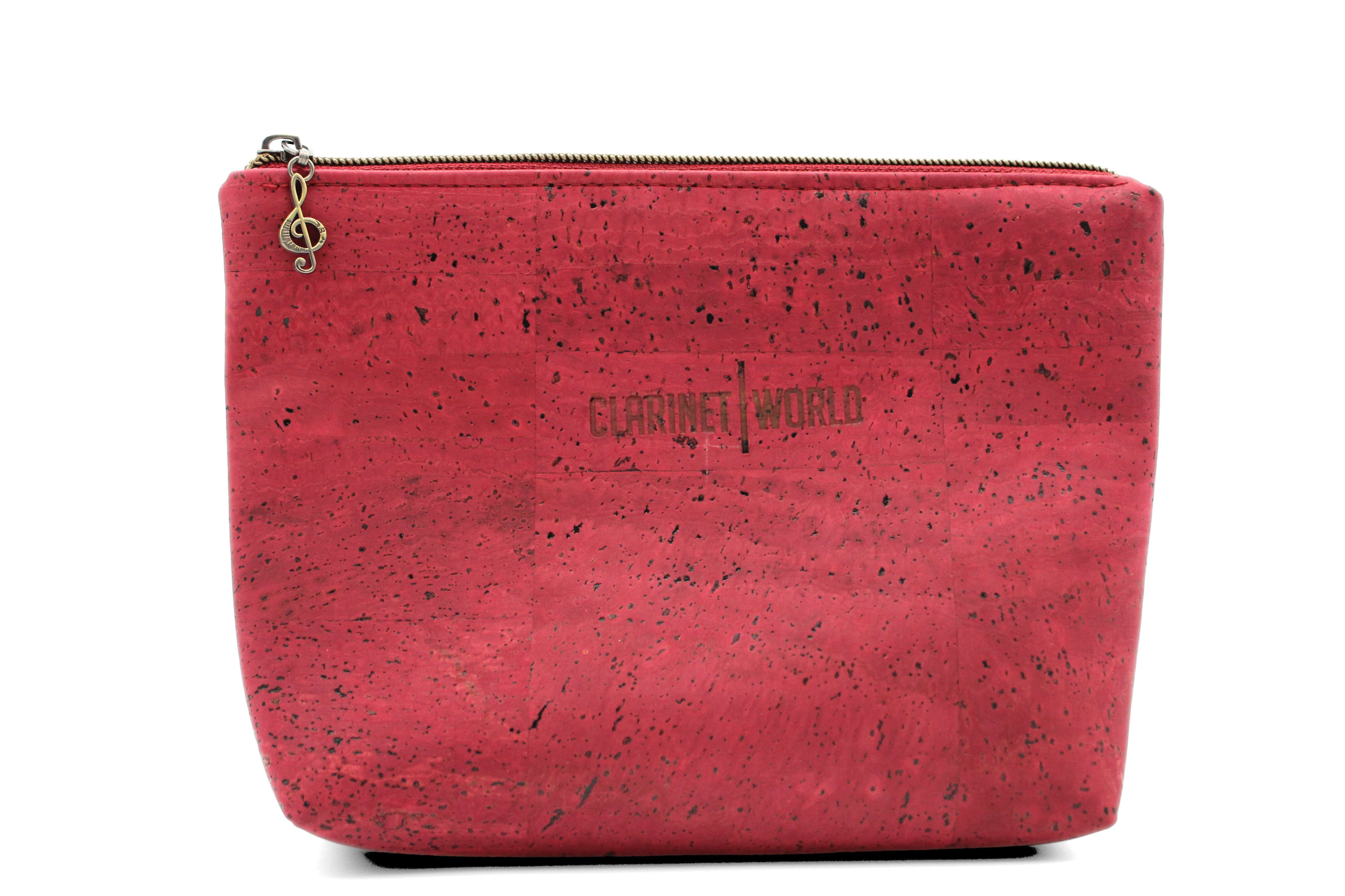 Handcrafted by J.Anne - Large Accessory Zipper Pouch - Maroon