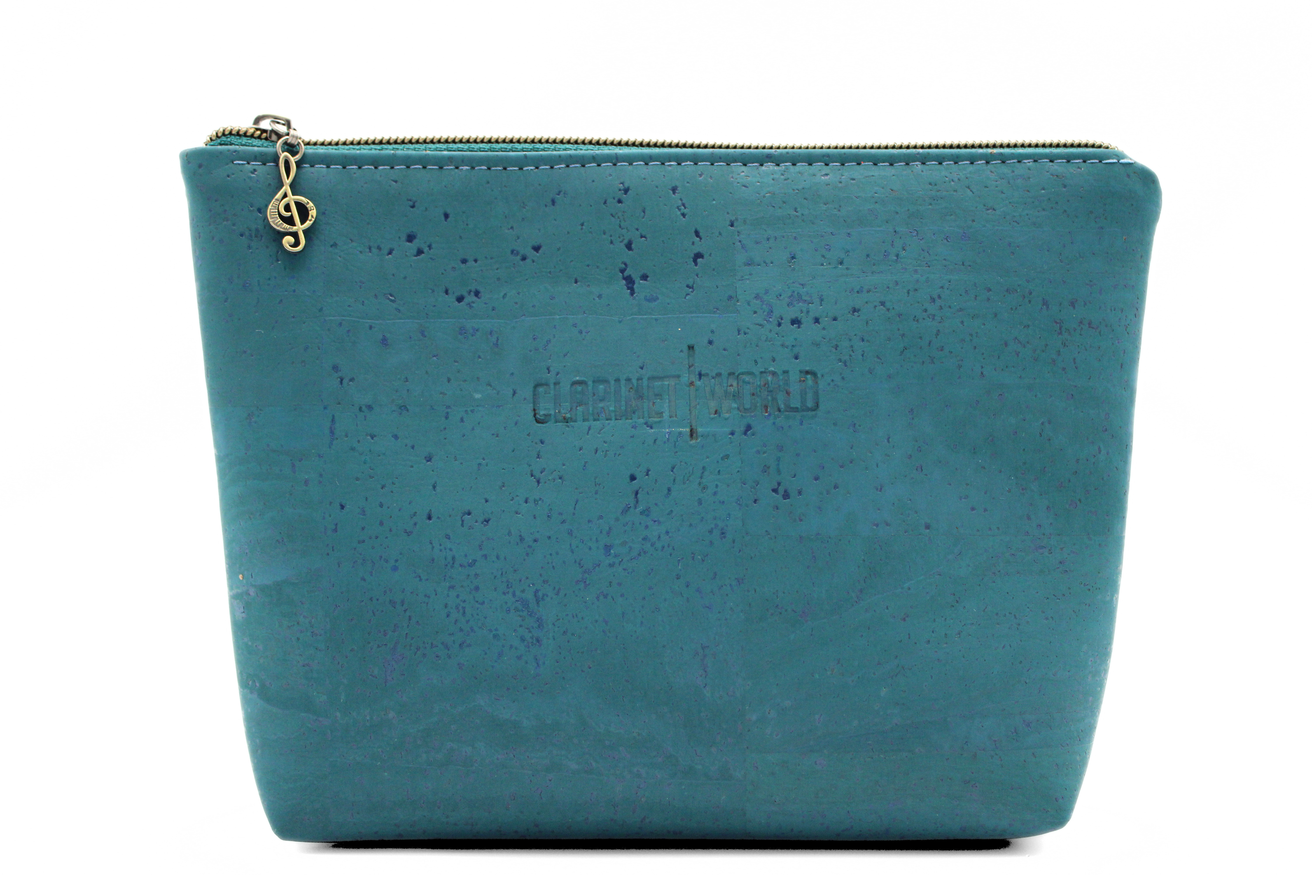 Handcrafted by J.Anne - Large Accessory Zipper Pouch - Teal