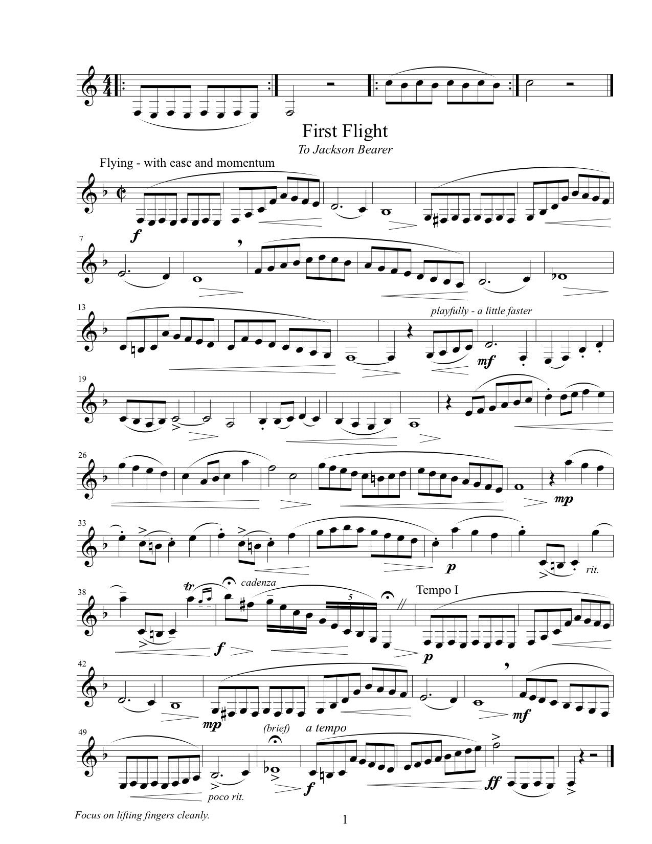 Denny-Chambers - Finger Fitness Études for Clarinet and Auxiliary Clarinets Book 1