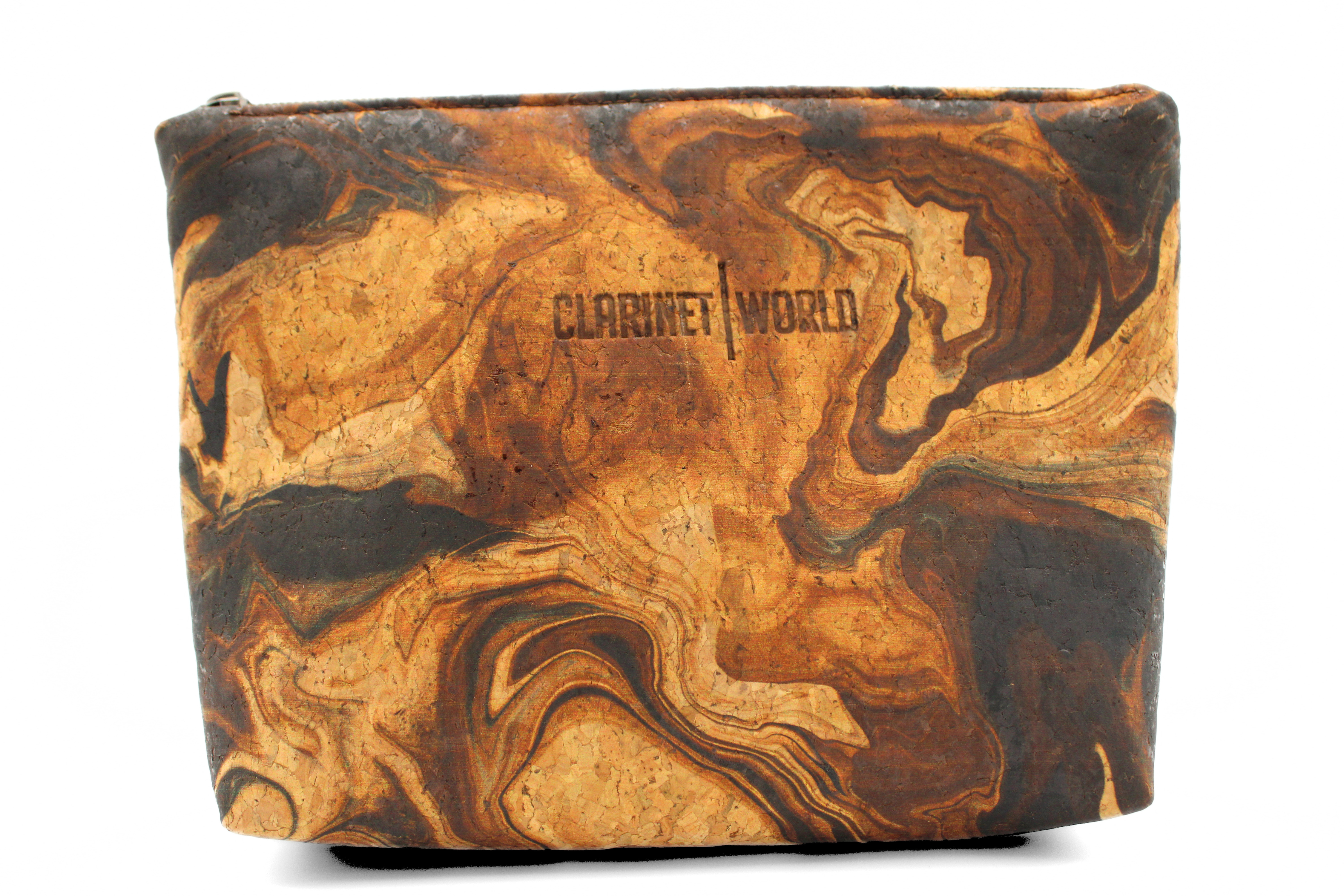 Handcrafted by J.Anne - Large Accessory Zipper Pouch - Wood