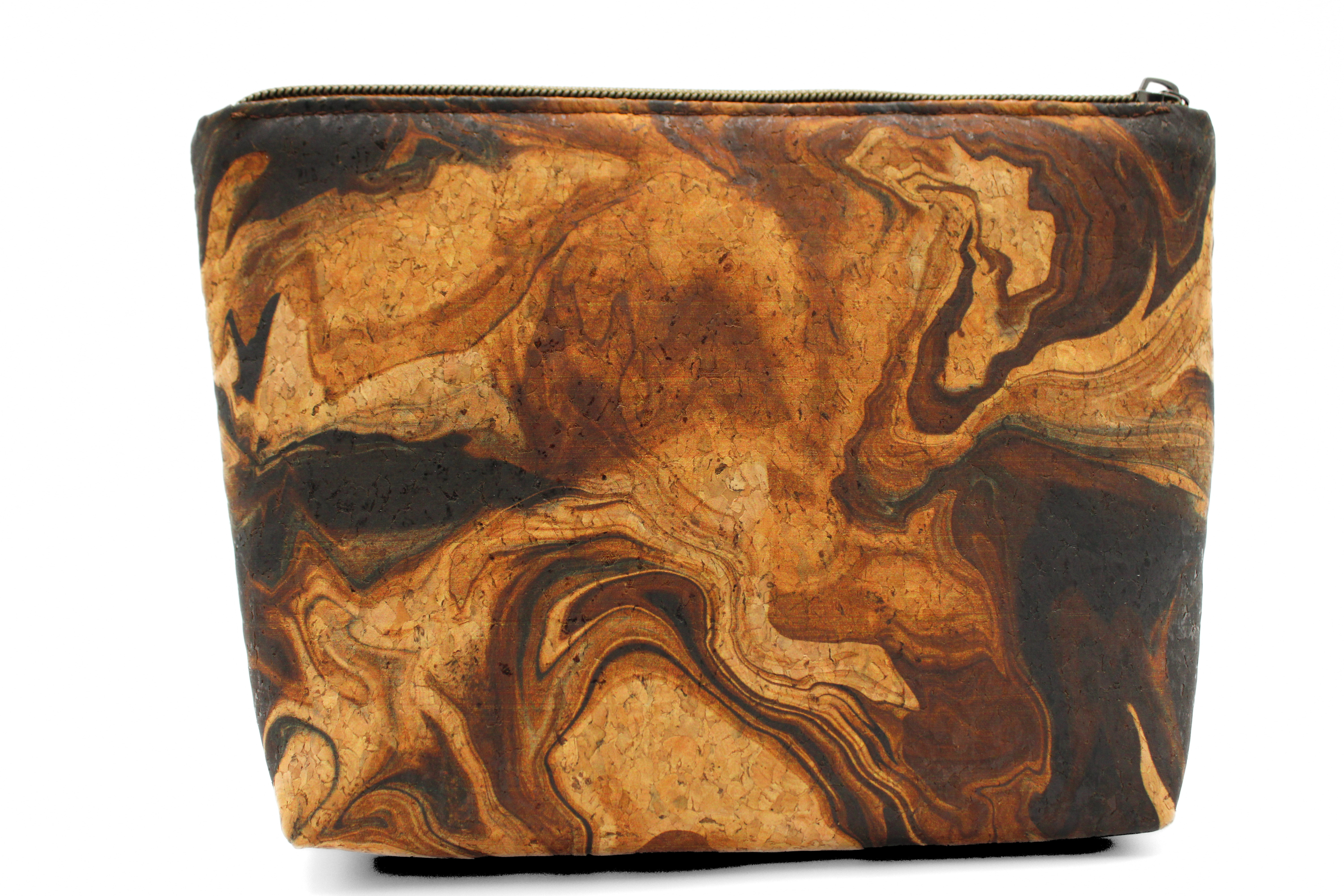 Handcrafted by J.Anne - Large Accessory Zipper Pouch - Wood