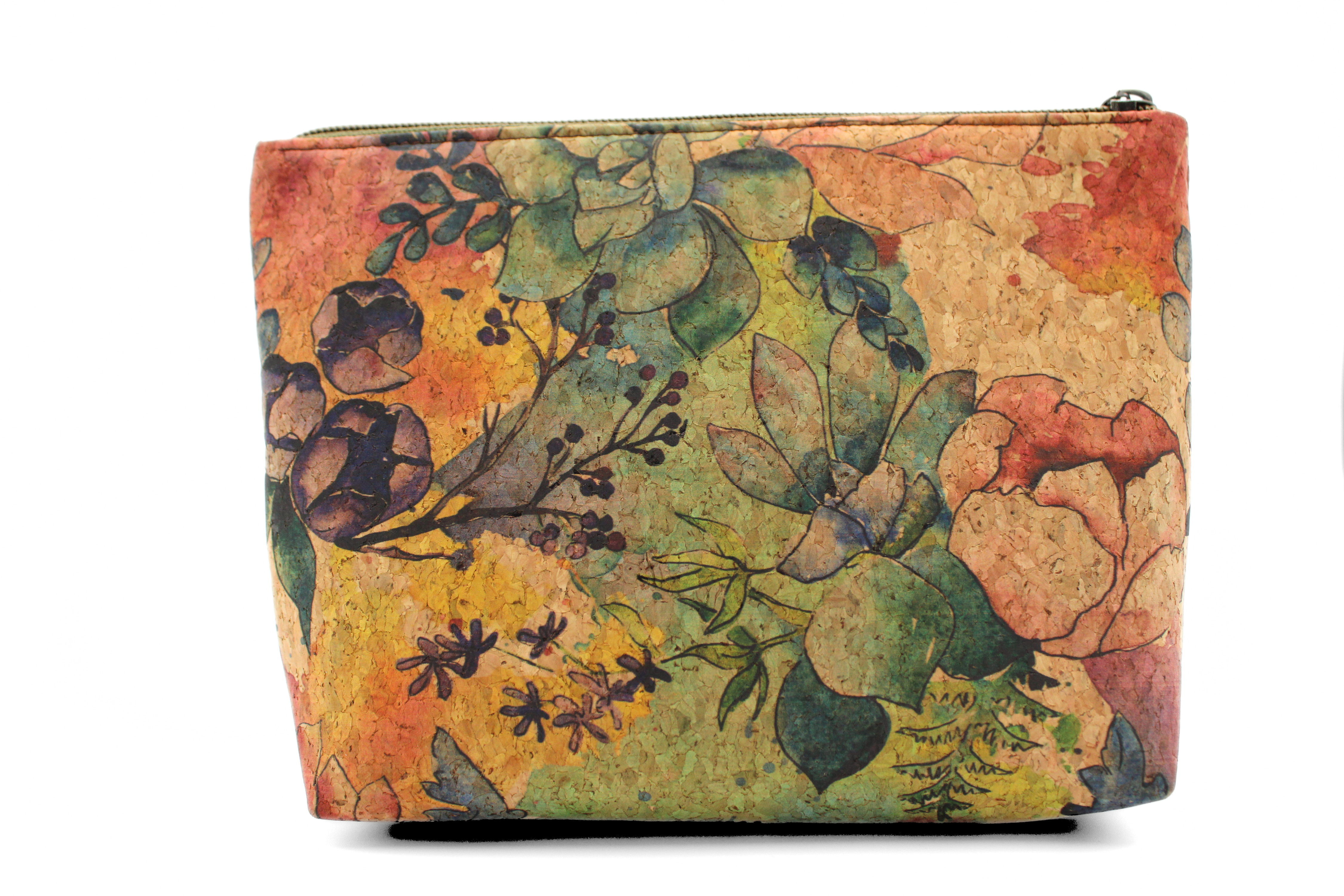 Handcrafted by J.Anne - Large Accessory Zipper Pouch - Colorful Floral