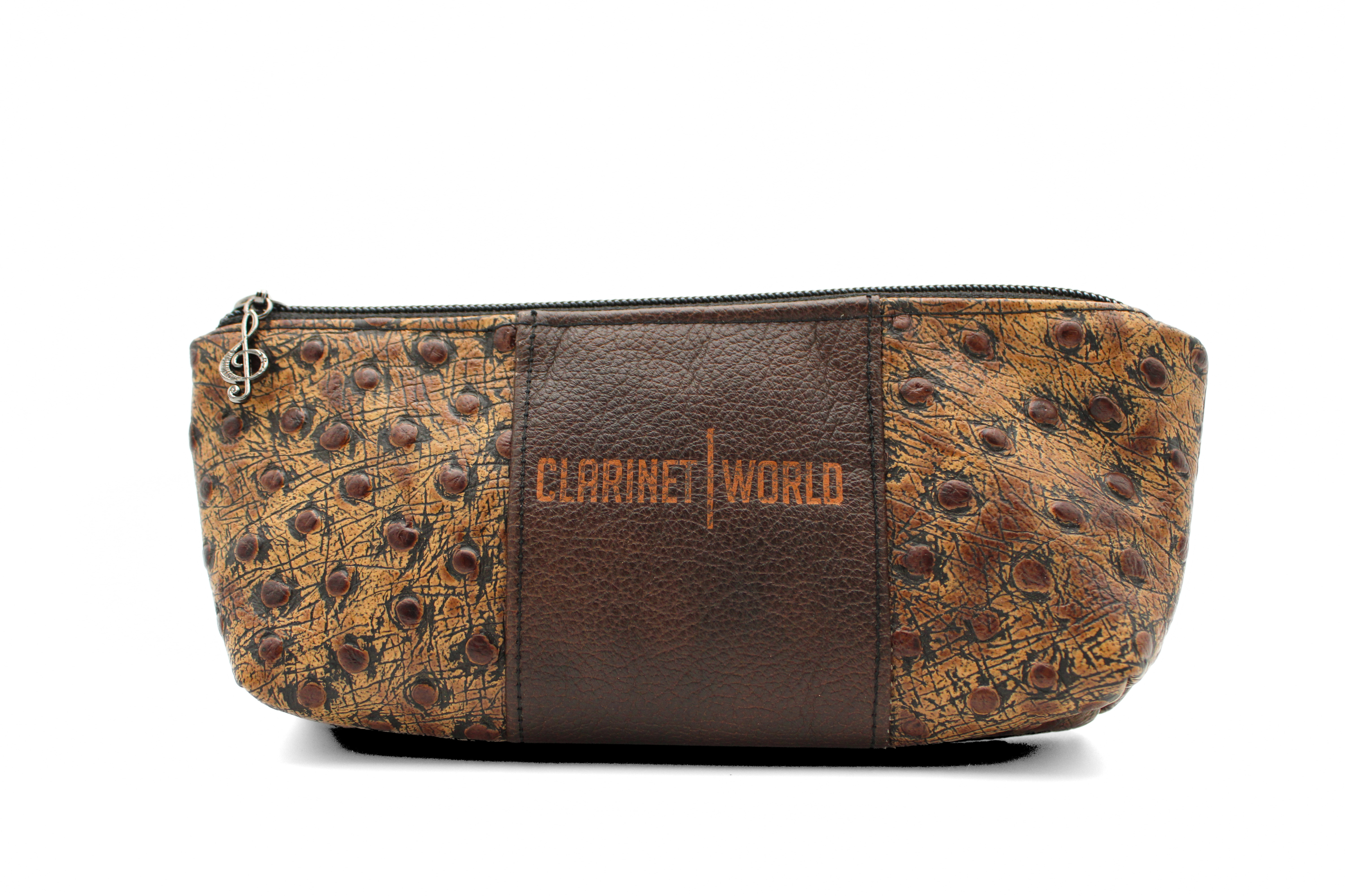 Handcrafted by J.Anne - Small Accessory Zipper Pouches - Faux Ostrich