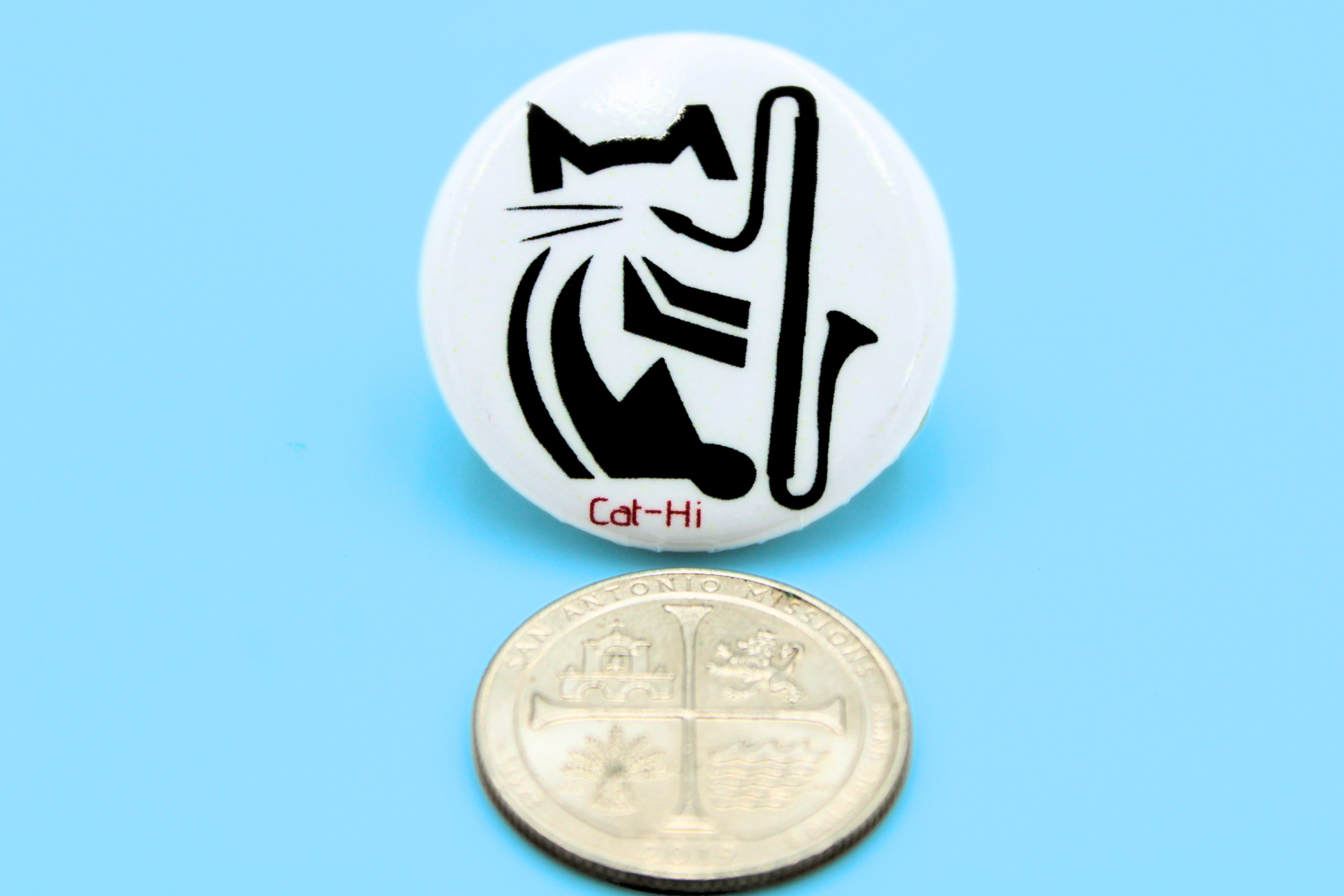 Cat-Hi Contra Clarinet Cat Pins
