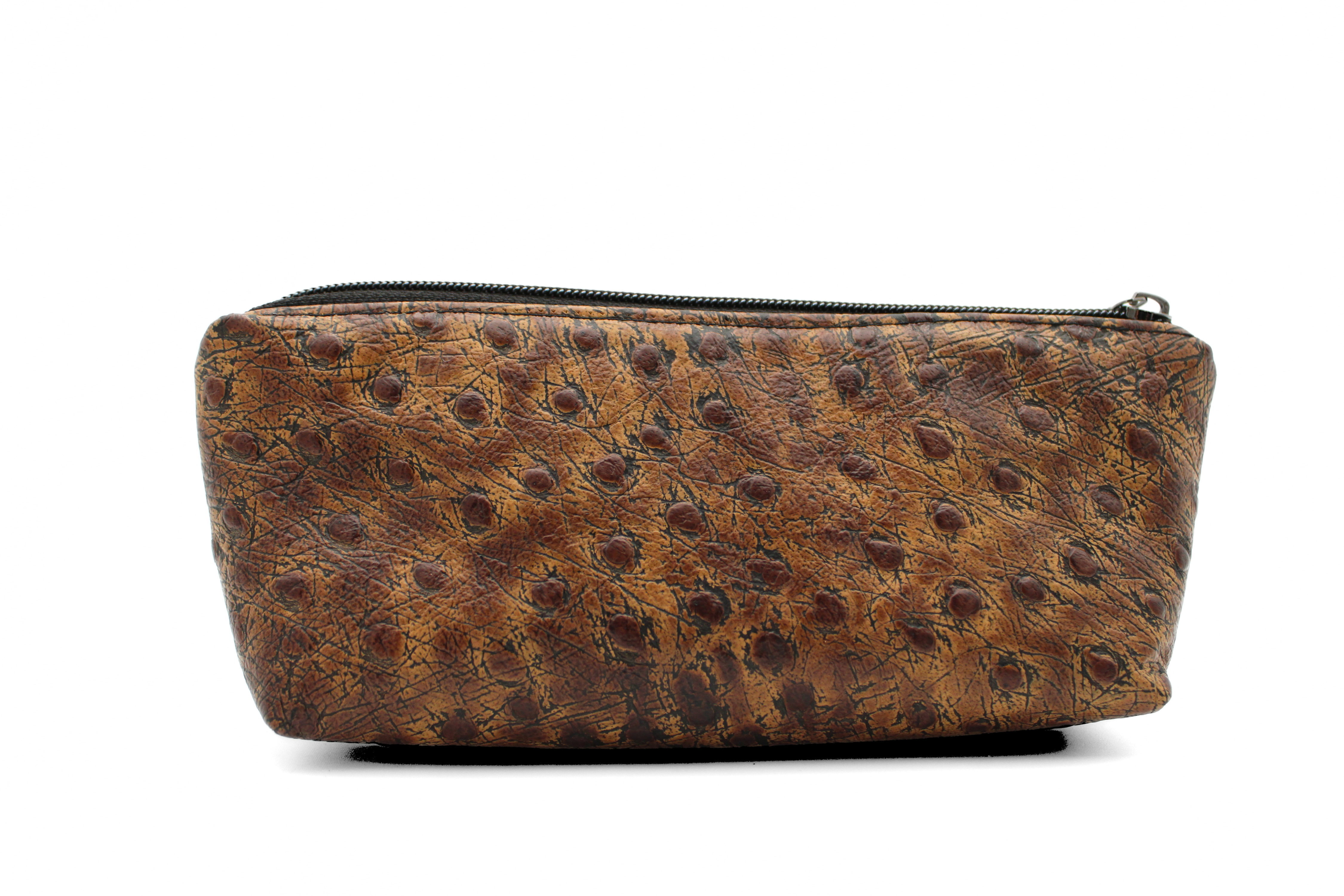Handcrafted by J.Anne - Small Accessory Zipper Pouches - Faux Ostrich