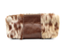 Handcrafted by J.Anne - Small Accessory Zipper Pouches - Brown & White