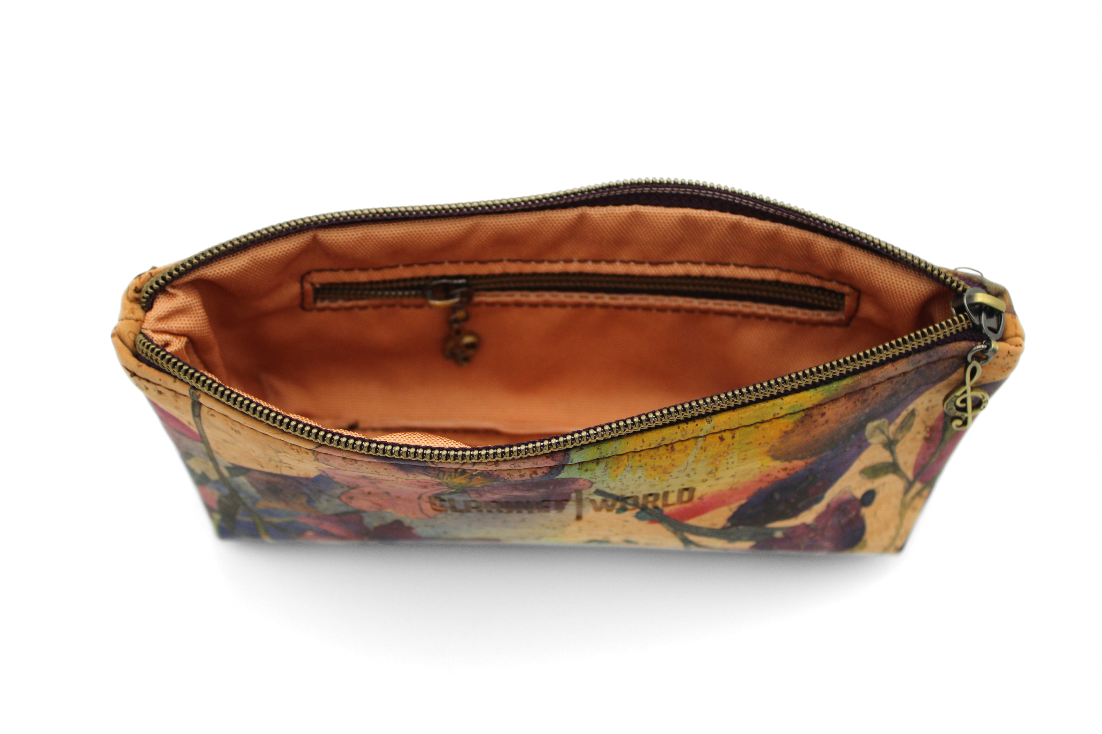 Handcrafted by J.Anne - Small Accessory Zipper Pouch - Colorful Floral