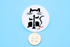 Cat-Hi Clarinet Cat Sticker