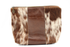 Handcrafted by J.Anne - Large Accessory Zipper Pouches - Brown & White Patches