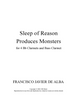 De Alba - Sleep Of Reason Produces Monsters for Clarinet Quintet