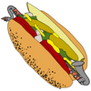 Hot Dog Sticker