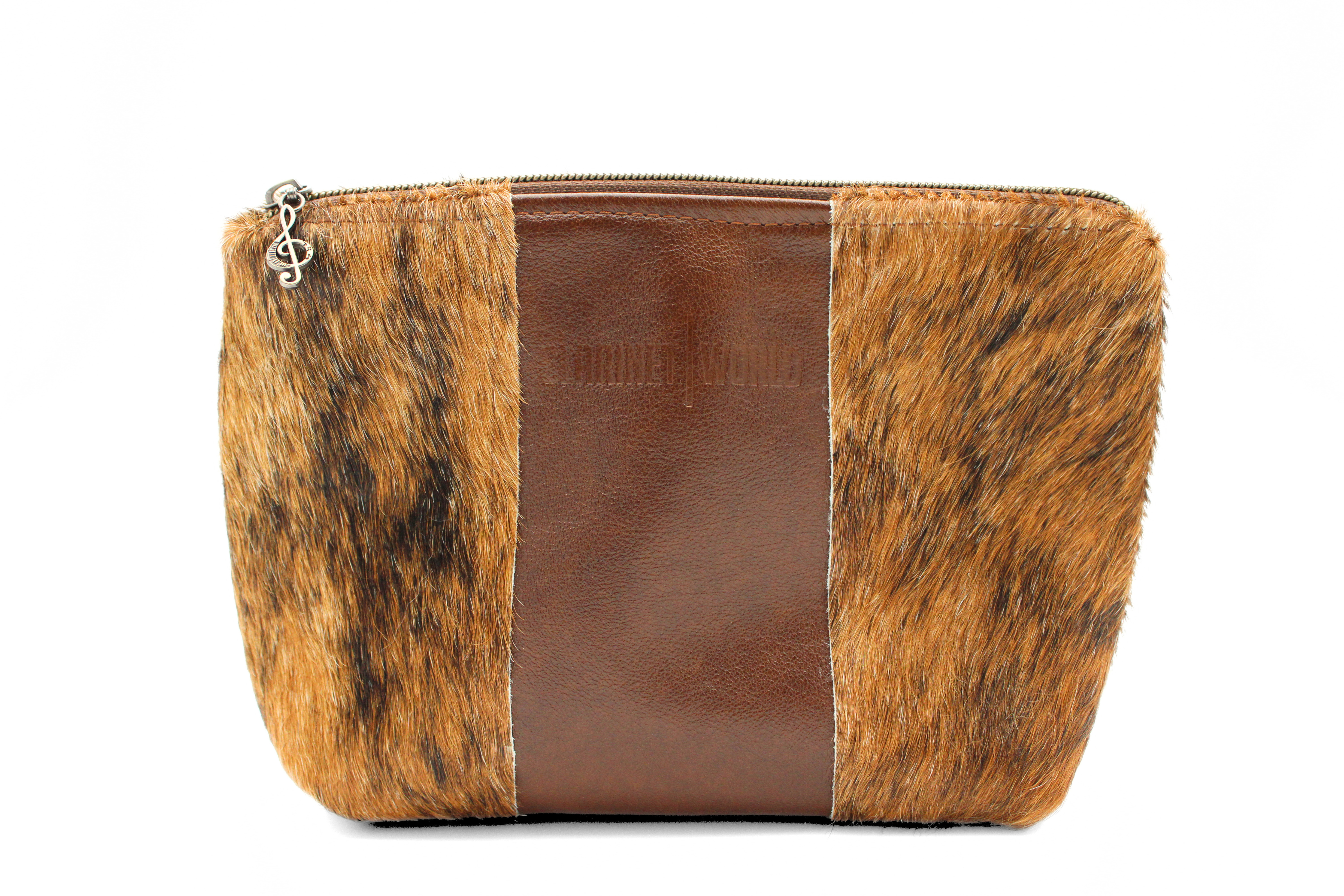 Handcrafted by J.Anne - Large Accessory Zipper Pouches - Brindle