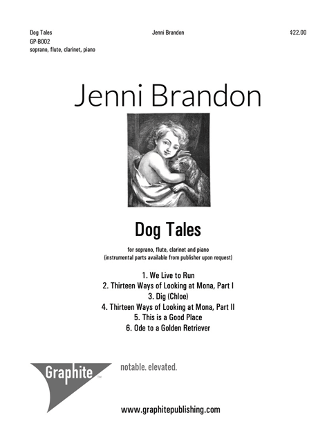 Jenni Brandon - Dog Tales for Soprano, Flute, Clarinet, and Piano