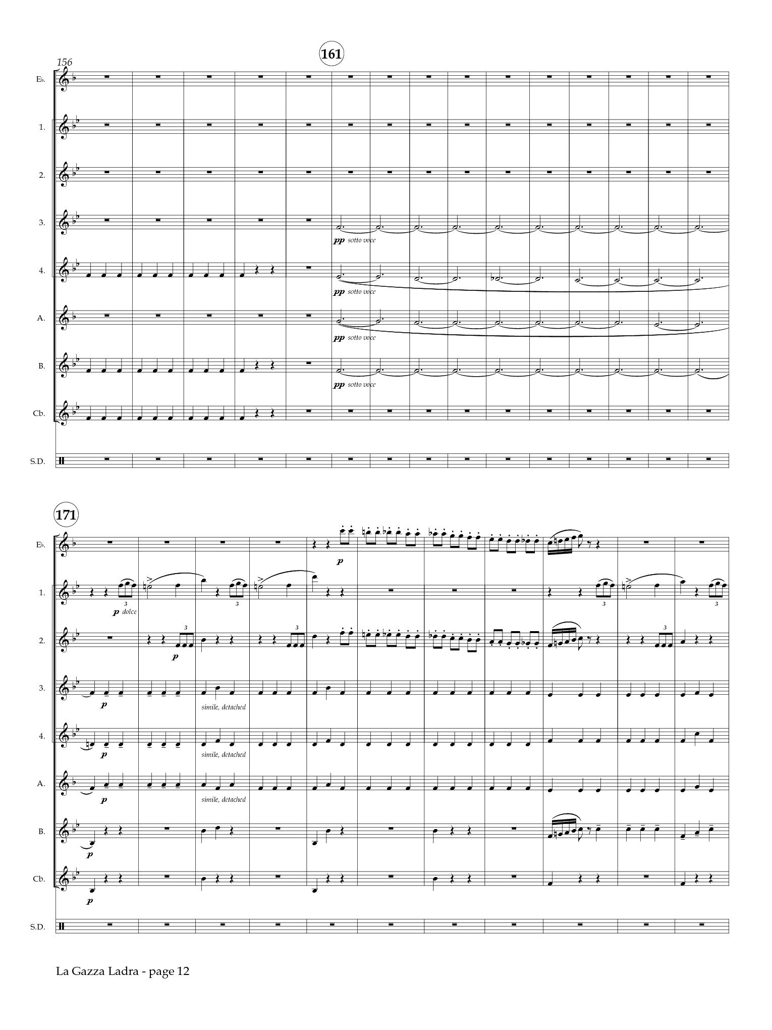 Rossini (arr. Matt Johnston) - Overture to La Gazza Ladra for Clarinet Choir