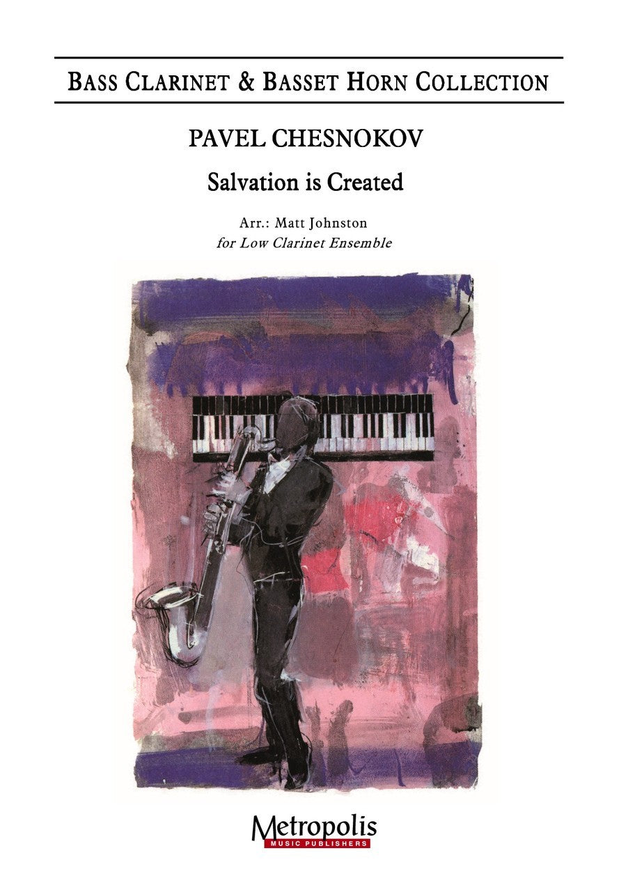 Chesnokov (arr. Johnston) - Salvation is Created for Low Clarinet Ensemble