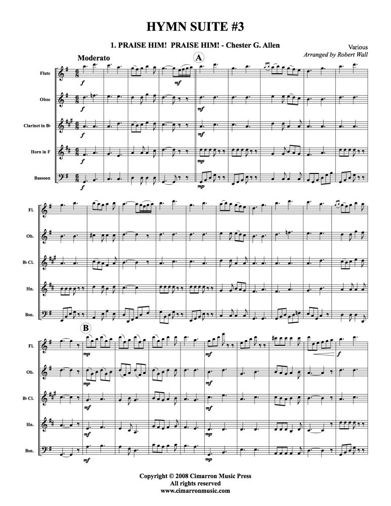 Wall - Hymn Suite #3 for Woodwind Quintet