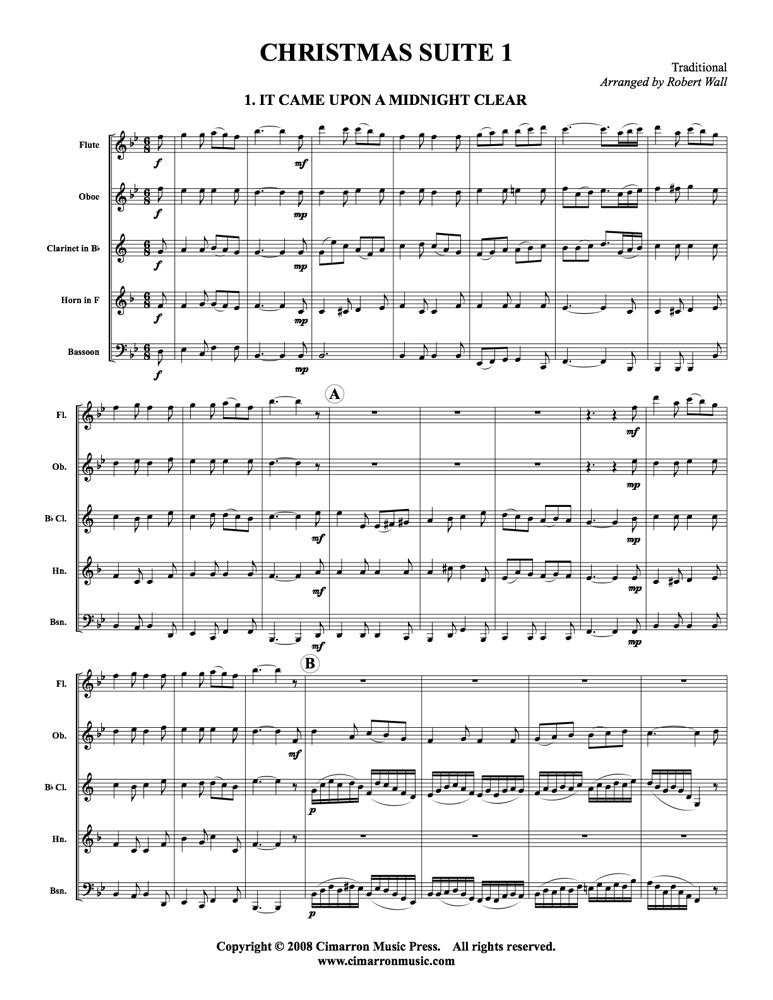 Wall - Christmas Suite 1 for Woodwind Quintet