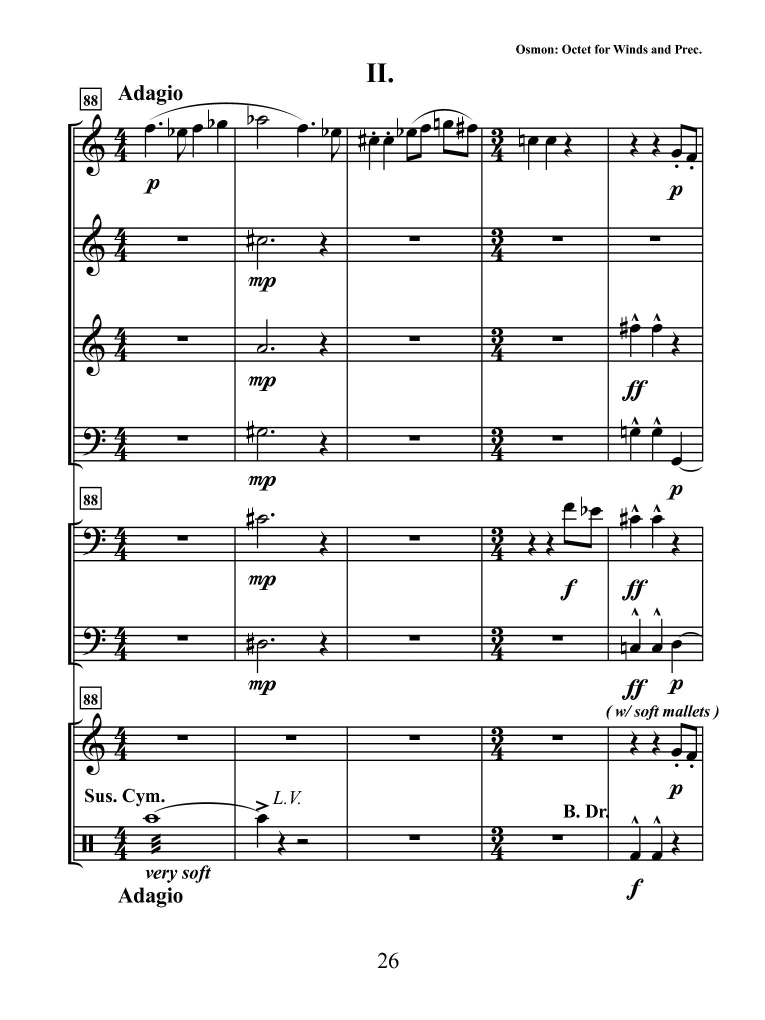 Osmon - Octet for Winds and Percussion