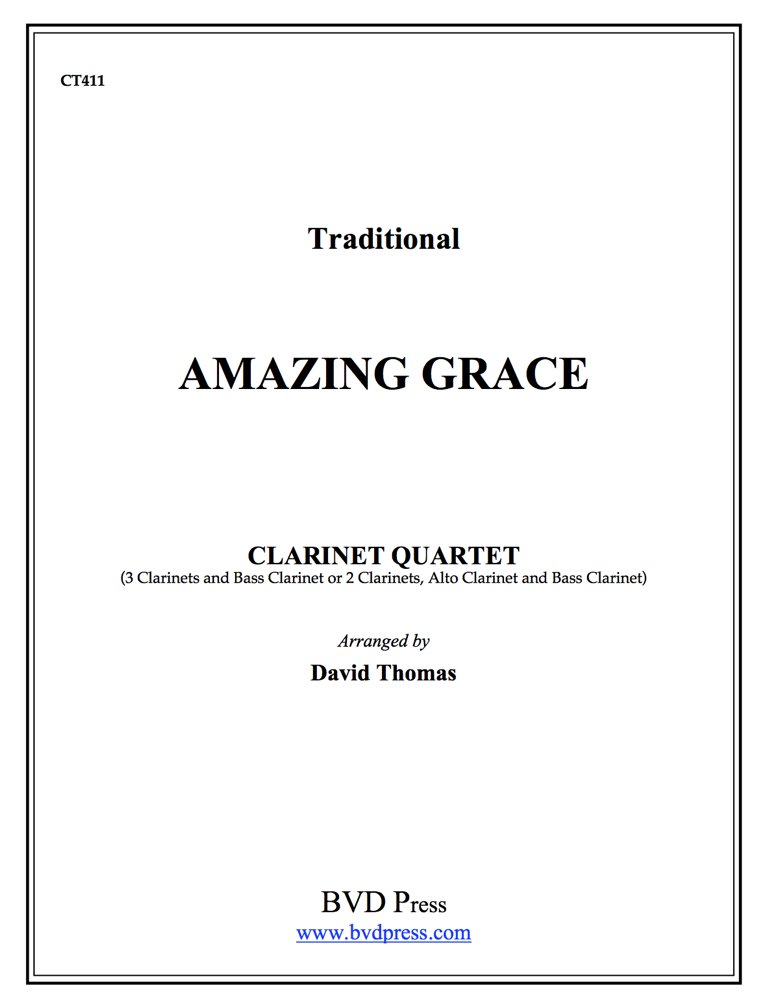 Thomas - Amazing Grace for Clarinet Quartet