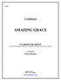 Thomas - Amazing Grace for Clarinet Quartet