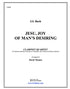 Bach (arr. Thomas) - Jesu, Joy of Man's Desiring for Clarinet Quartet