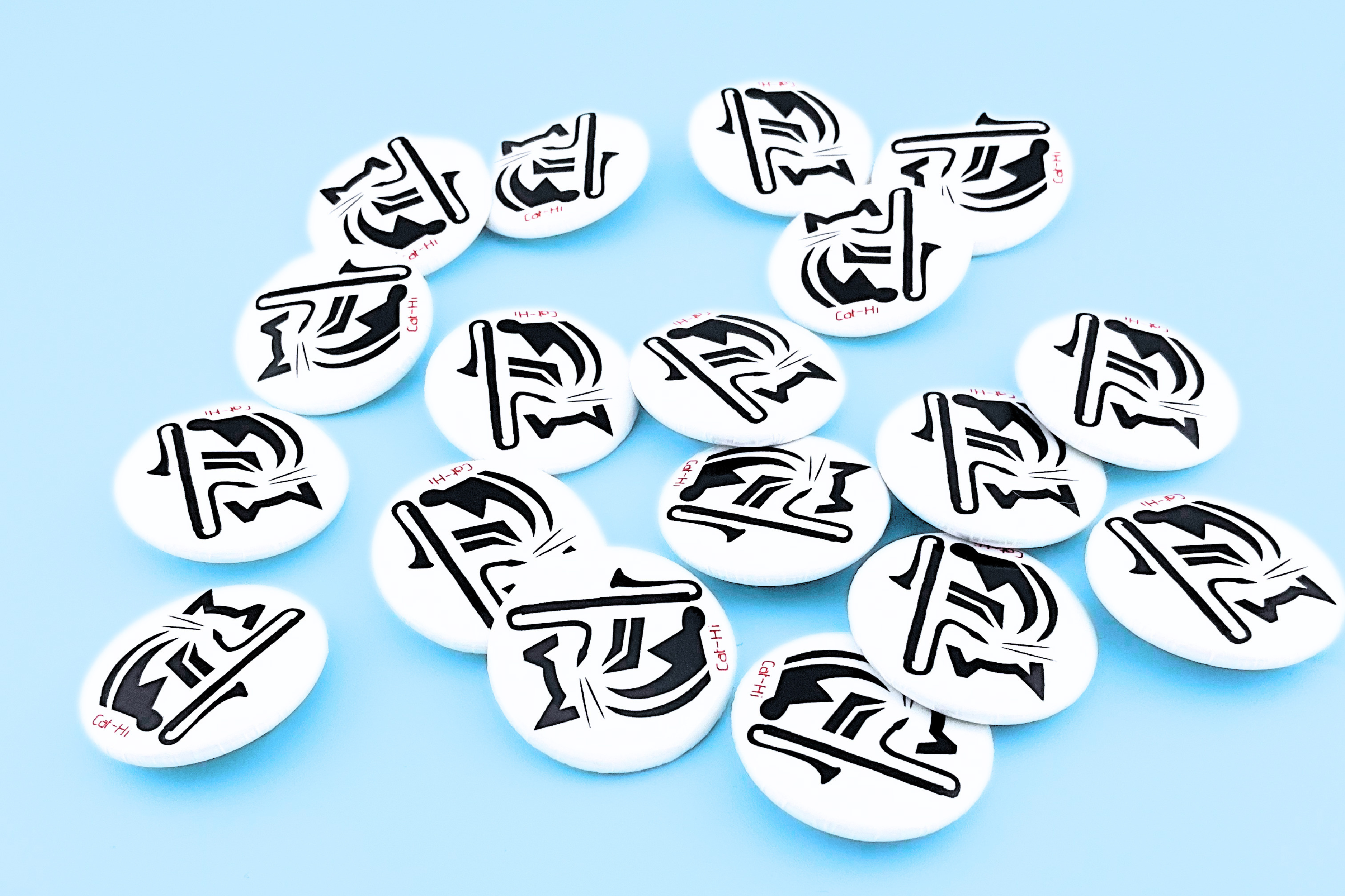 Cat-Hi Contra Clarinet Cat Pins