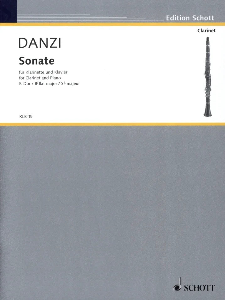 Danzi - Sonate in Bb Major for Clarinet and Piano