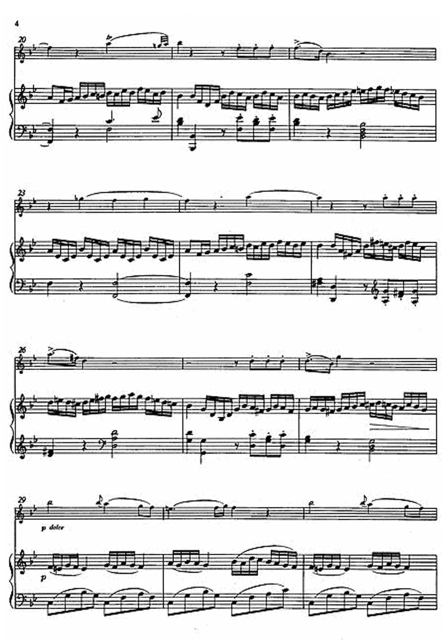 Danzi - Sonate in Bb Major for Clarinet and Piano
