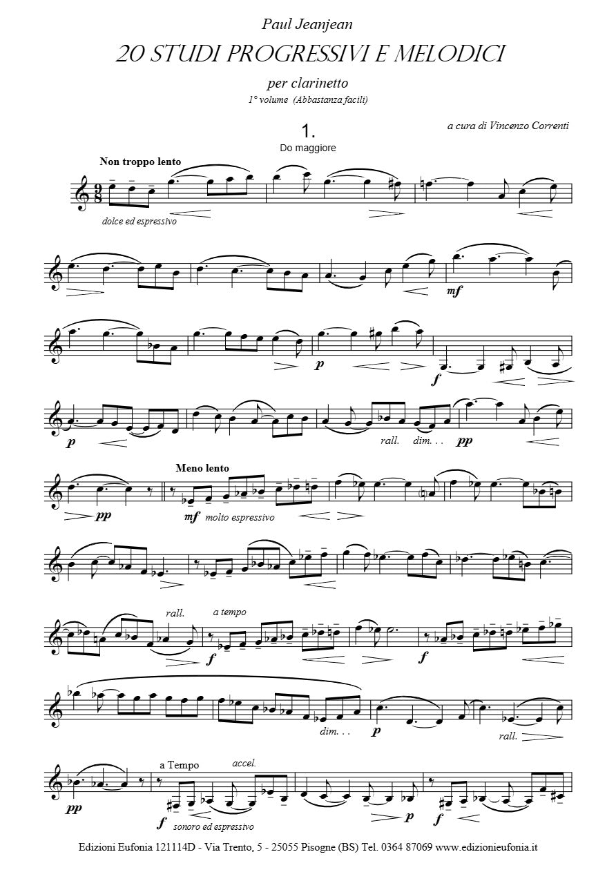 Jeanjean - 20 Progressive and Melodic Studies, Volume 1