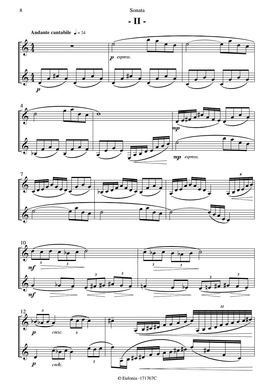 Mangani - Sonata for Two Clarinets