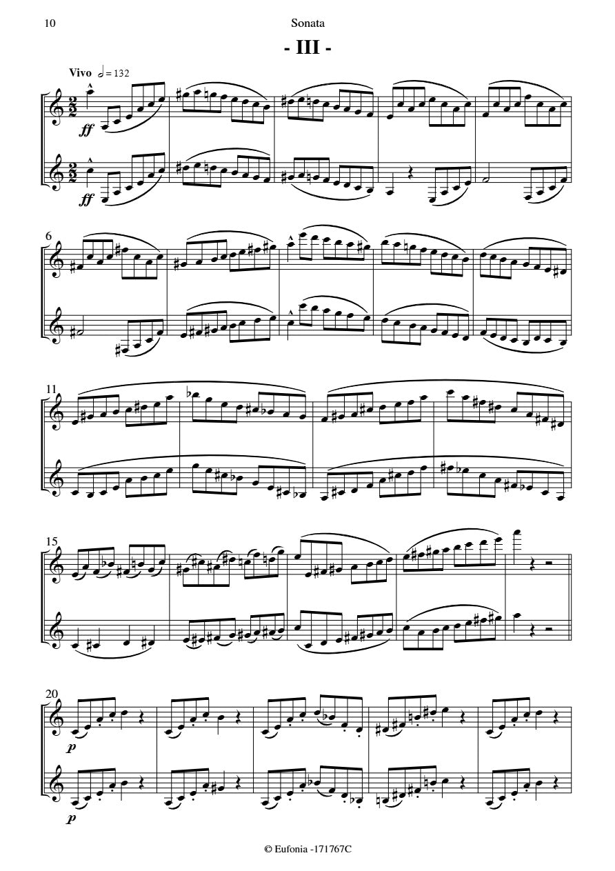Mangani - Sonata for Two Clarinets