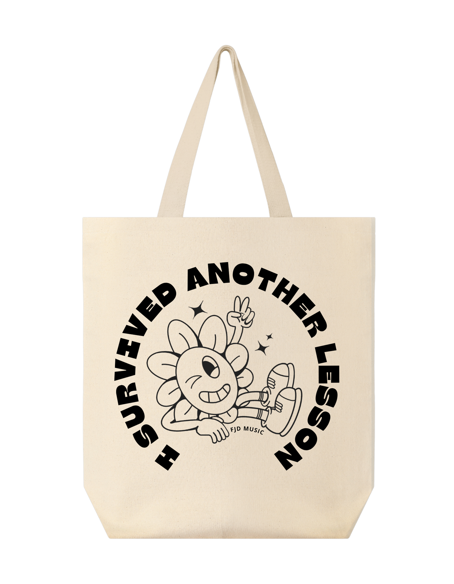 FJD Music - I Survived Another Lesson - Canvas Tote Bag