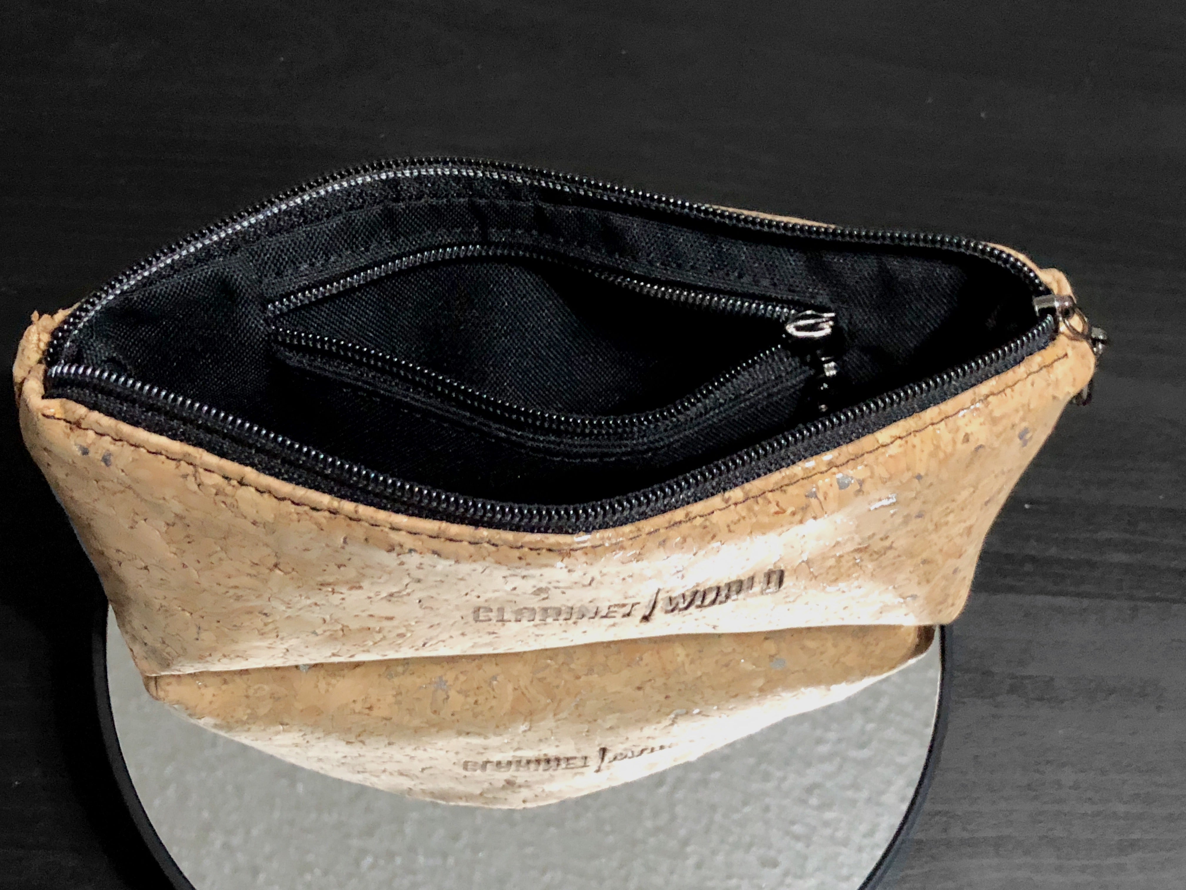 Handcrafted by J.Anne - Small Accessory Zipper Pouches - Cork