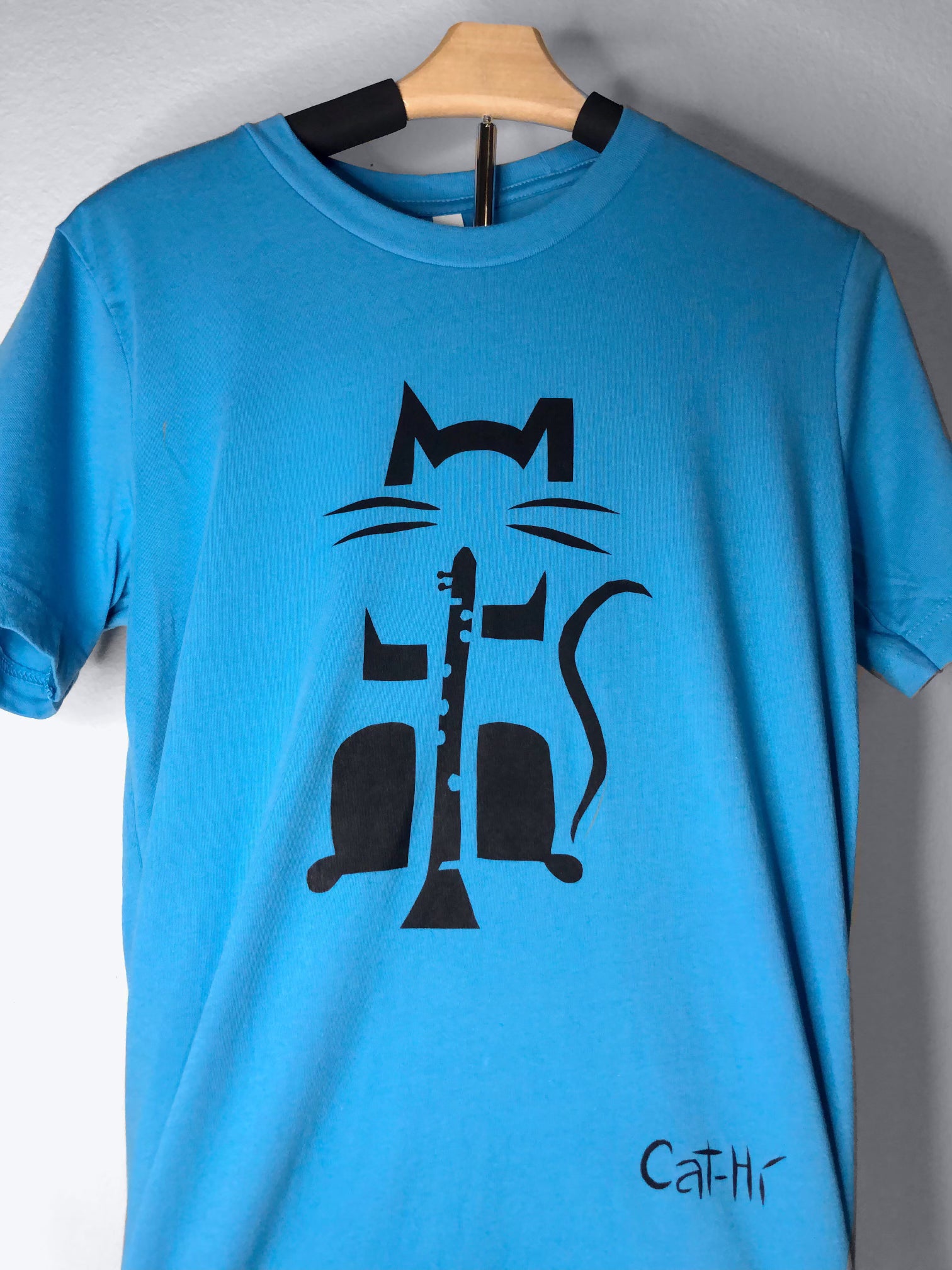 Cat-Hi - Clarinet Cat Shirt - S