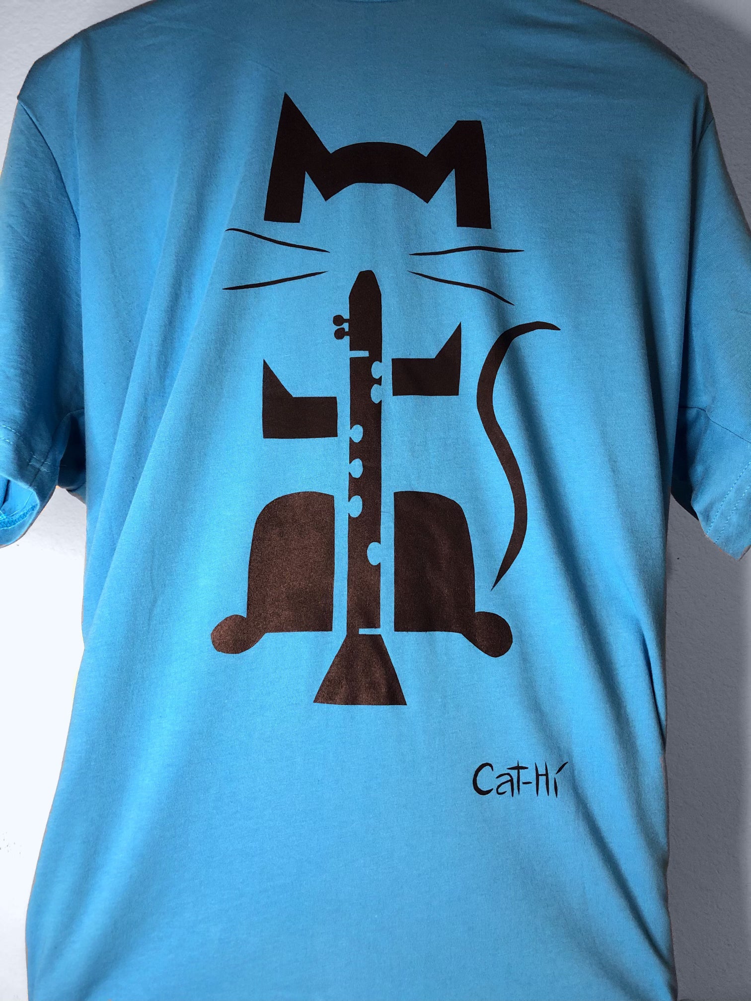 Cat-Hi - Clarinet Cat Shirt - XL