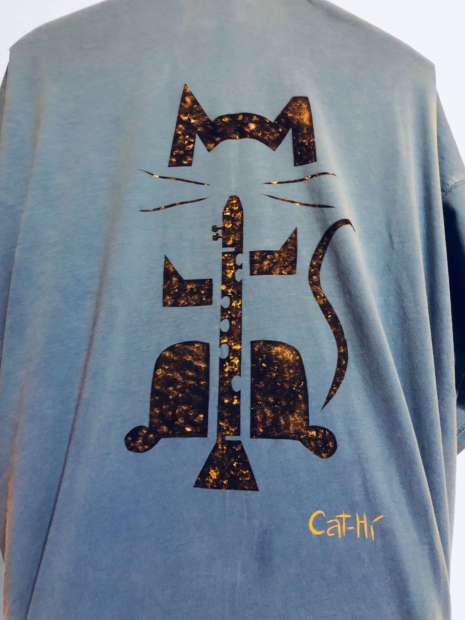 Cat-Hi - Clarinet Cat Shirt - XXXL