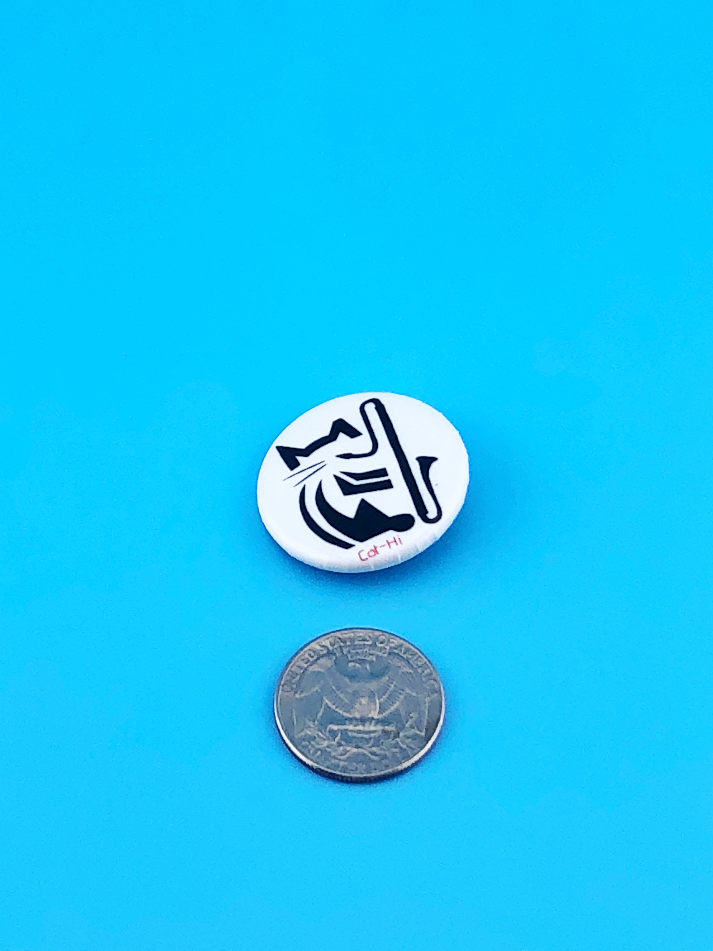 Cat-Hi Contra Clarinet Cat Pins