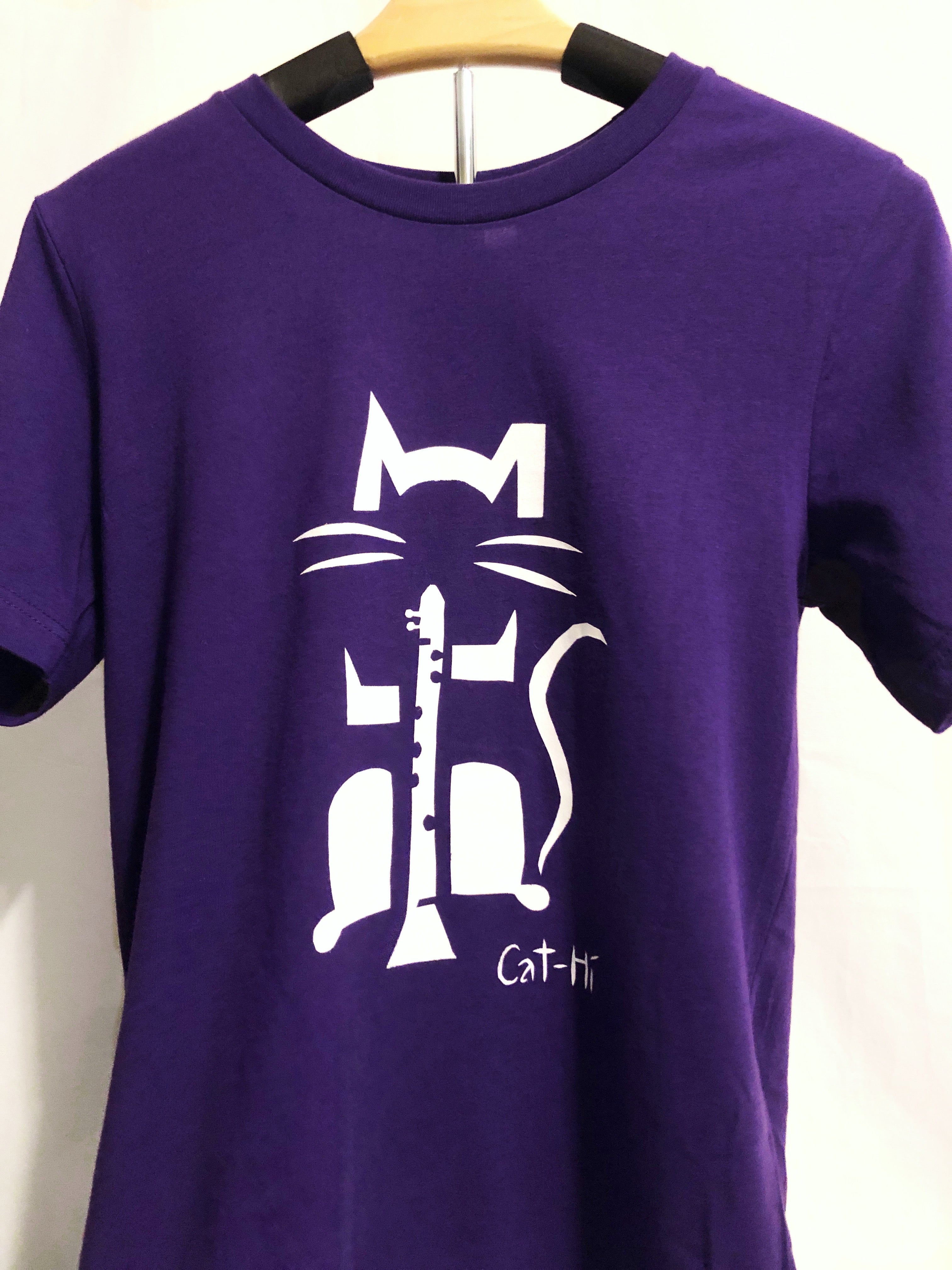 Cat-Hi - Clarinet Cat Shirt - XL