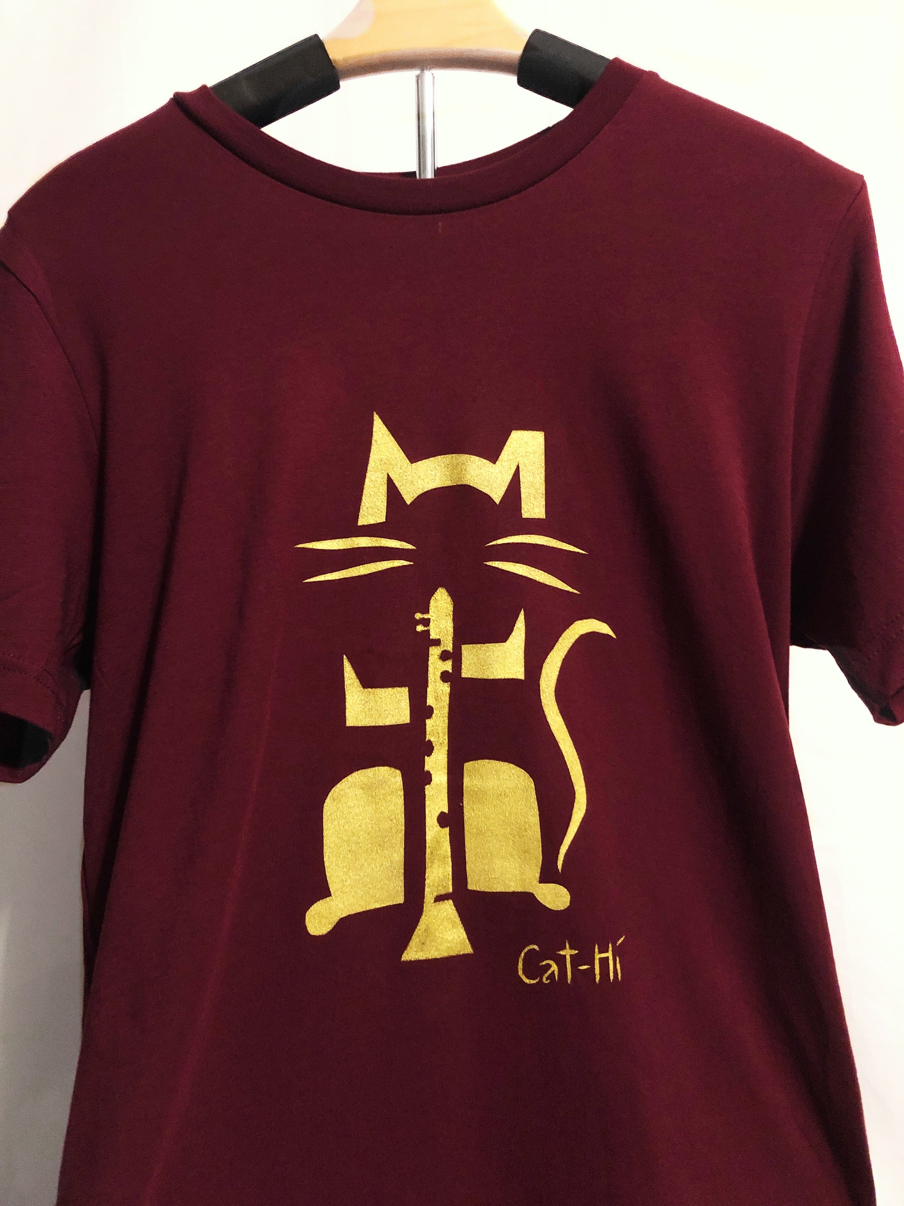 Cat-Hi - Clarinet Cat Shirt - M