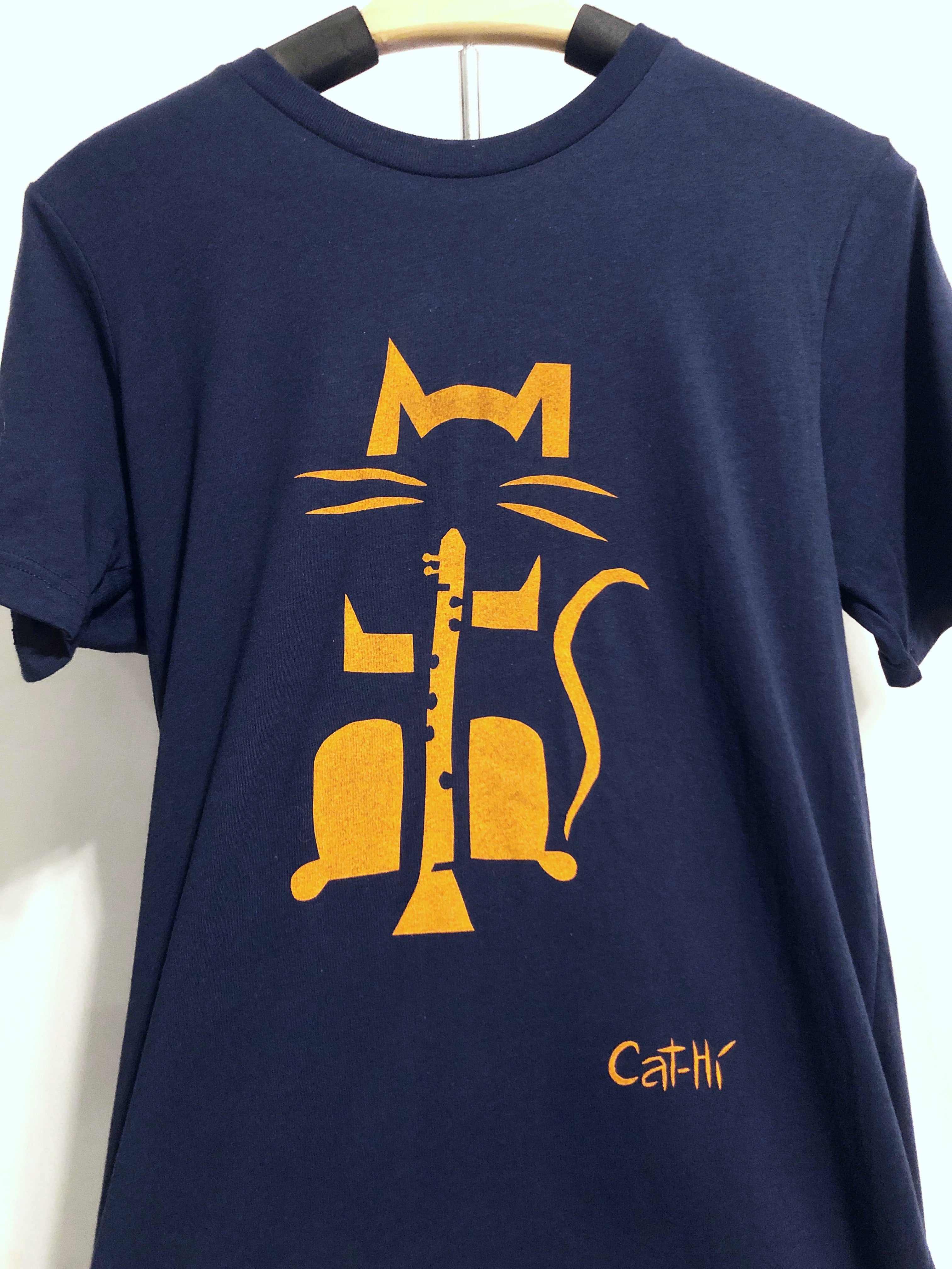 Cat-Hi - Clarinet Cat Shirt - XL
