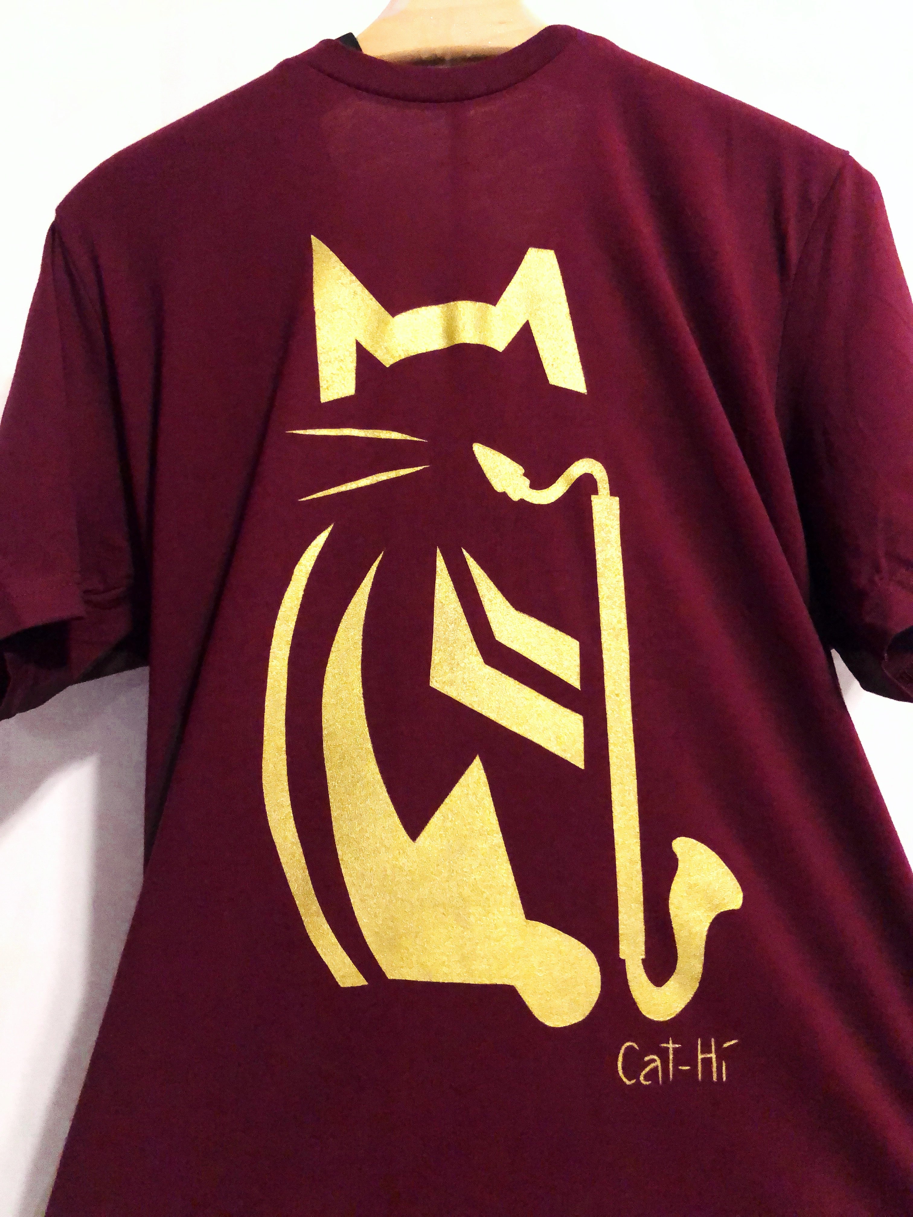 Cat-Hi - Bass Clarinet Cat Shirt - L