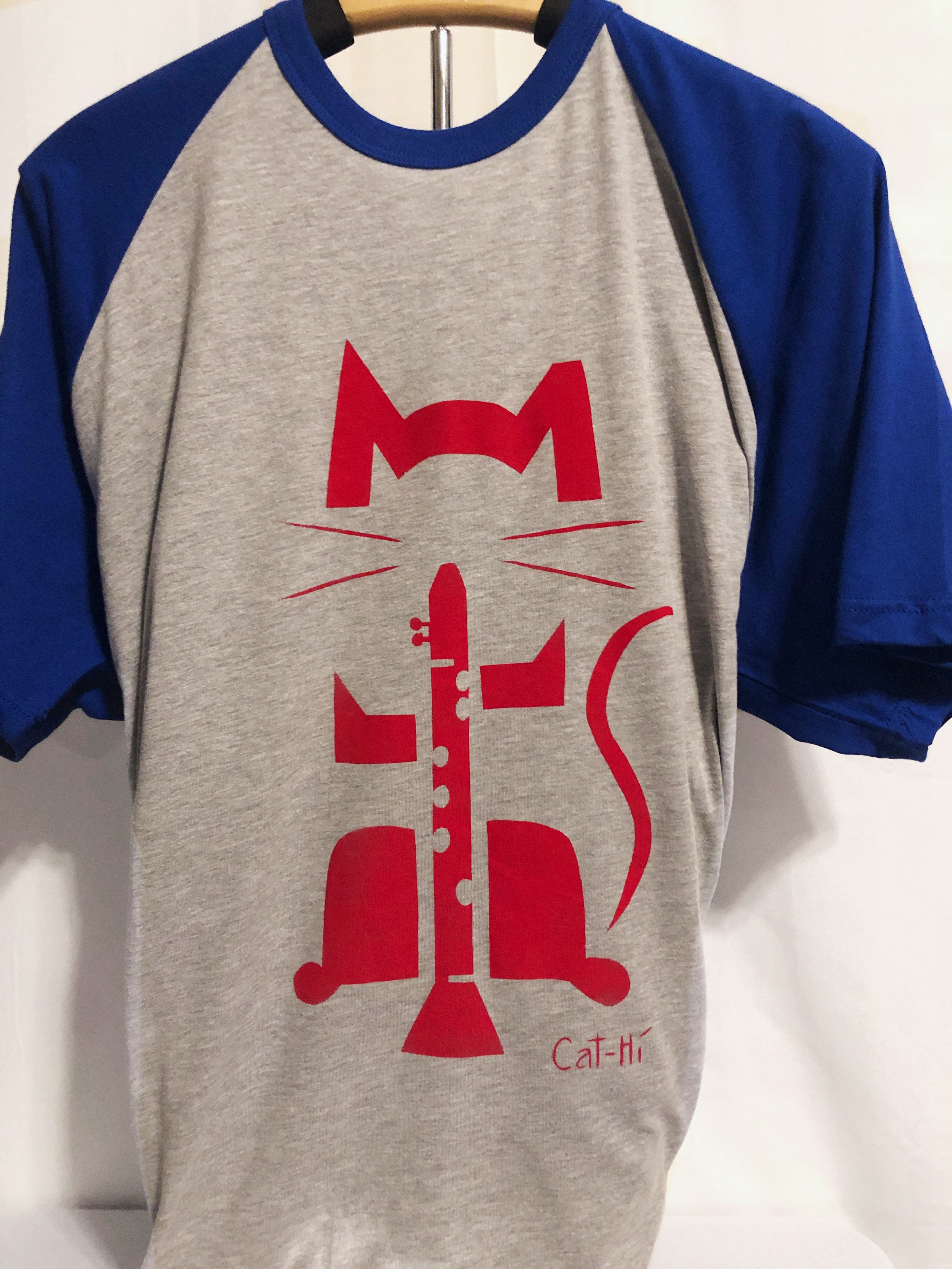 Cat-Hi - Clarinet Cat Shirt - XXL